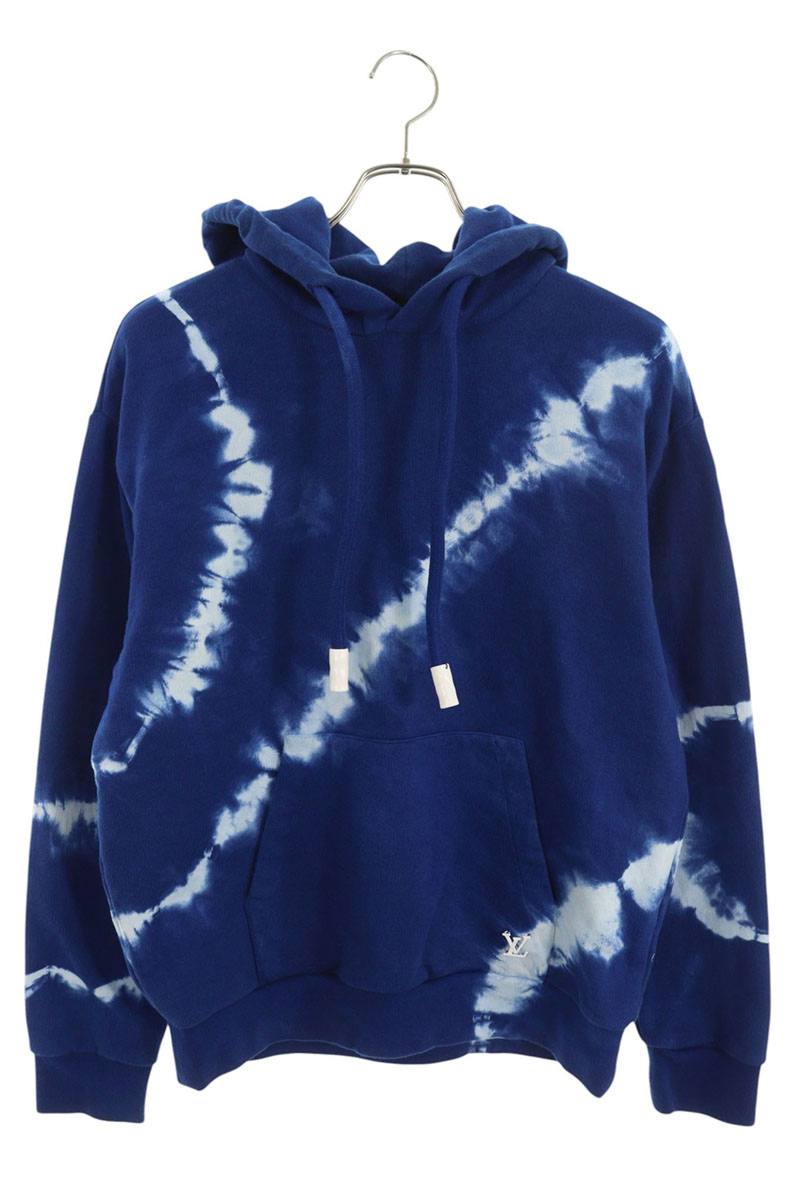 LOUISVUITTON 22SS Tie-Dye Pullover Hoodie Blue Size XS