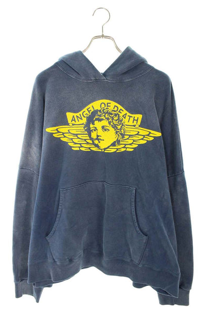 Saint Michael 24AW Vintage Hoodie Blue x Yellow Size L
