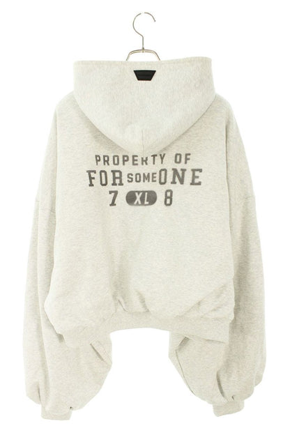 FOR SOME ONE SWEAT PUFFER HOODIE Gray Size M