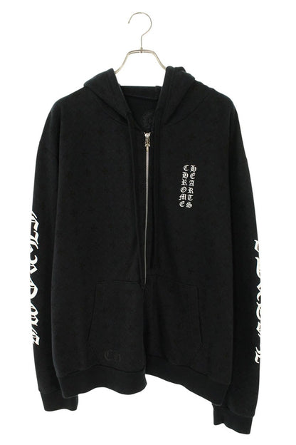 Chrome Hearts SWTSHRT HD ZIP CH All Over Back CH Plus Size L