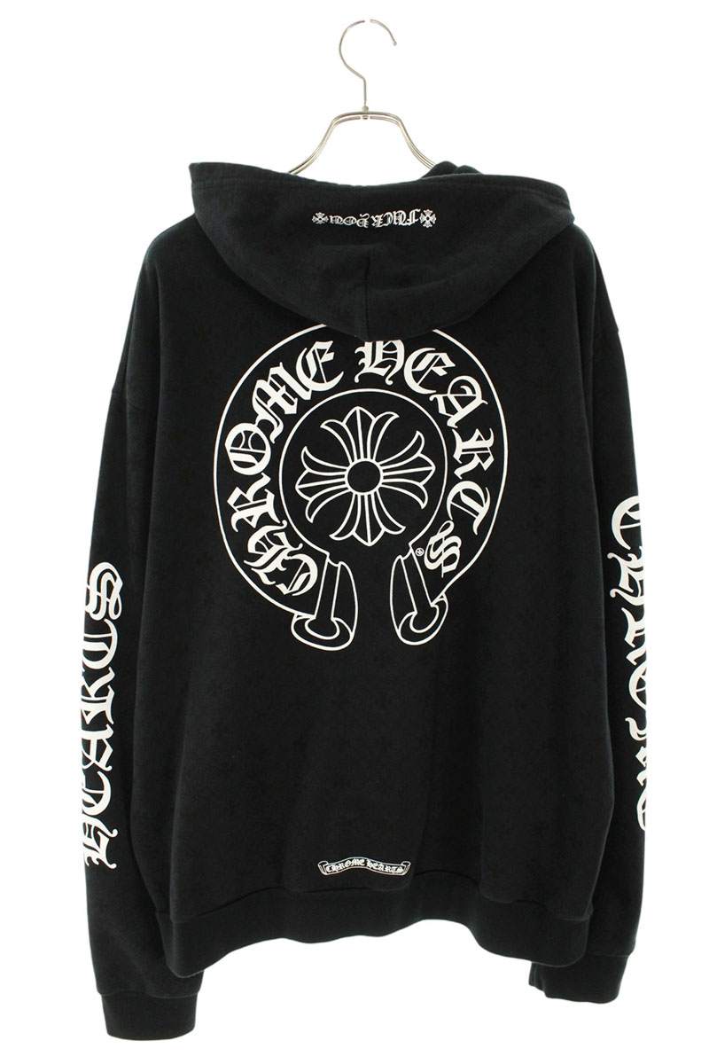 Chrome Hearts SWTSHRT HD ZIP CH All Over Back CH Plus Size L