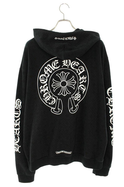 Chrome Hearts SWTSHRT HD ZIP CH All Over Back CH Plus Size L