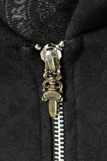 Chrome Hearts SWTSHRT HD ZIP CH All Over Back CH Plus Size L