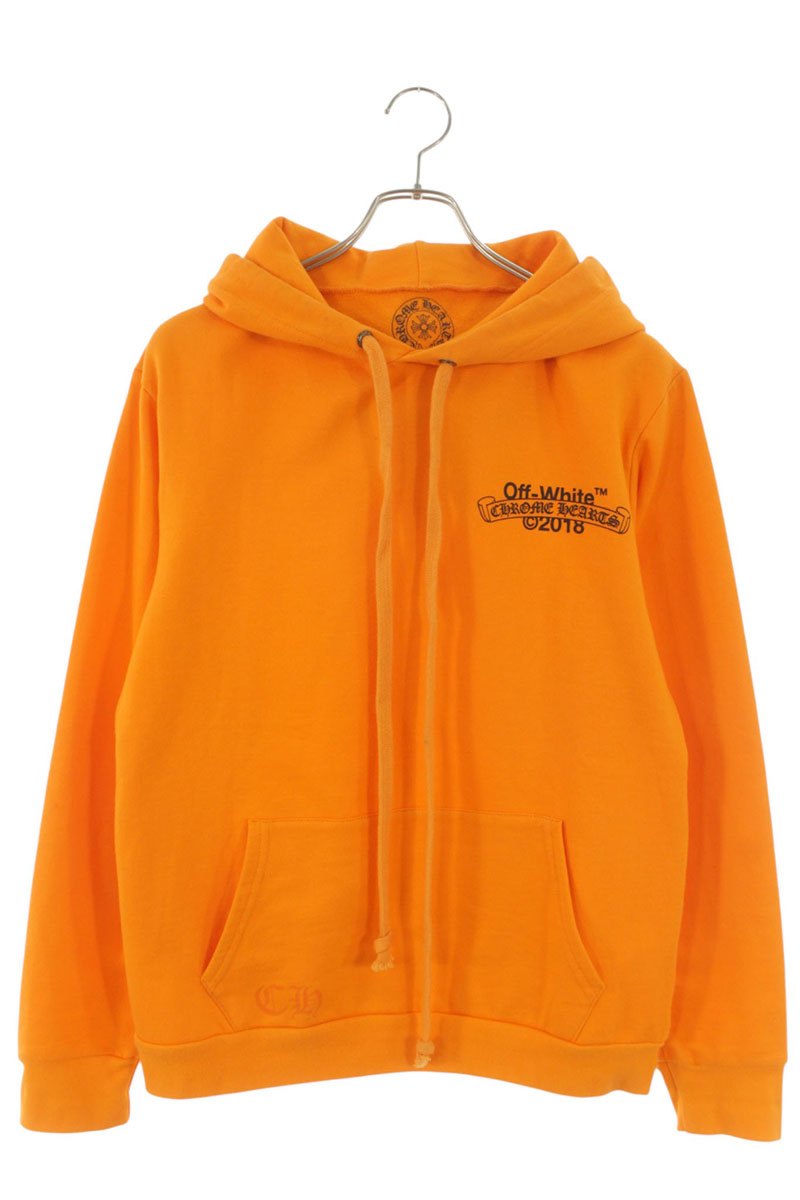 Chrome Hearts x Off-White Back Logo Print Hoodie Size M