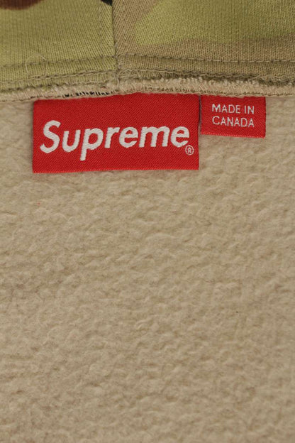 SUPREME Small Box Zip Hoodie Camo Size L