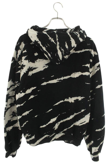 CELINE Tie-Dye One-Point Logo Print Hoodie Size L