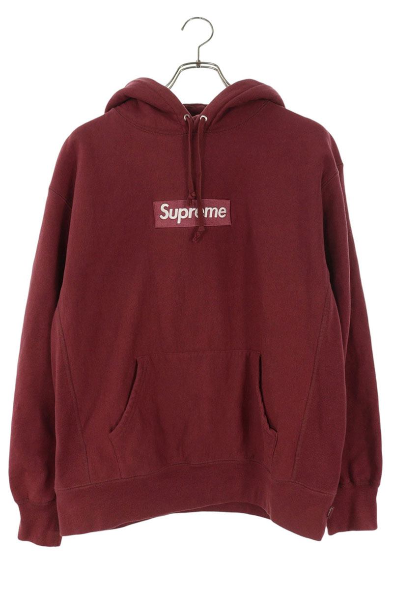 Supreme 21AW Box Logo Hooded Sweatshirt Red Size M