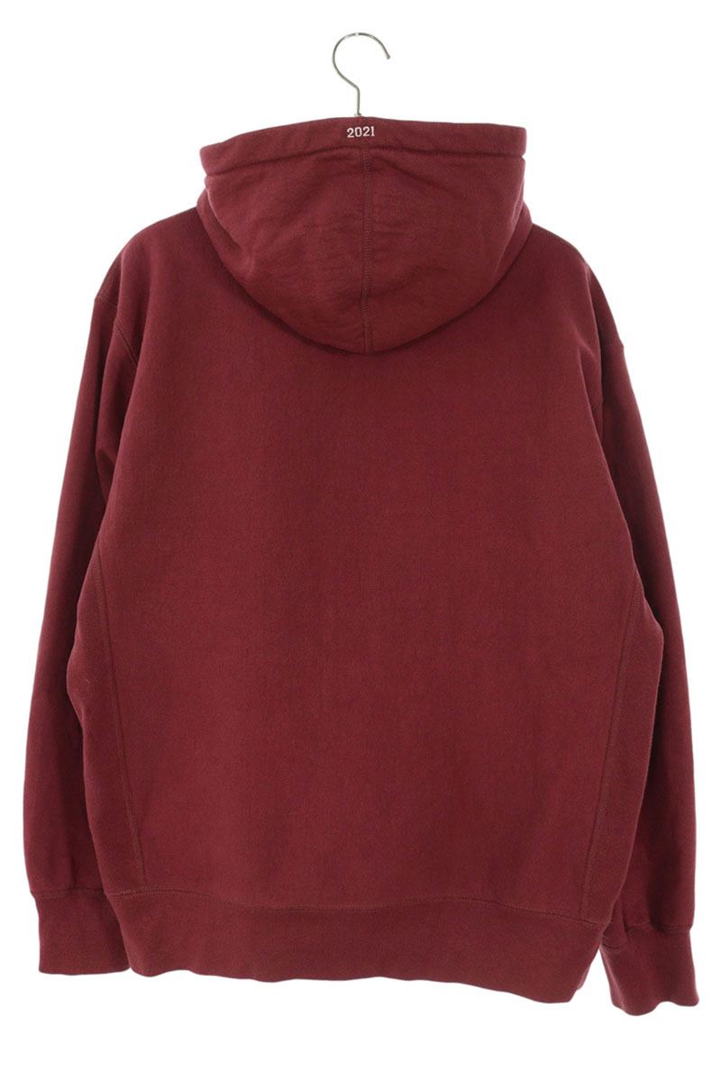 Supreme 21AW Box Logo Hooded Sweatshirt Red Size M