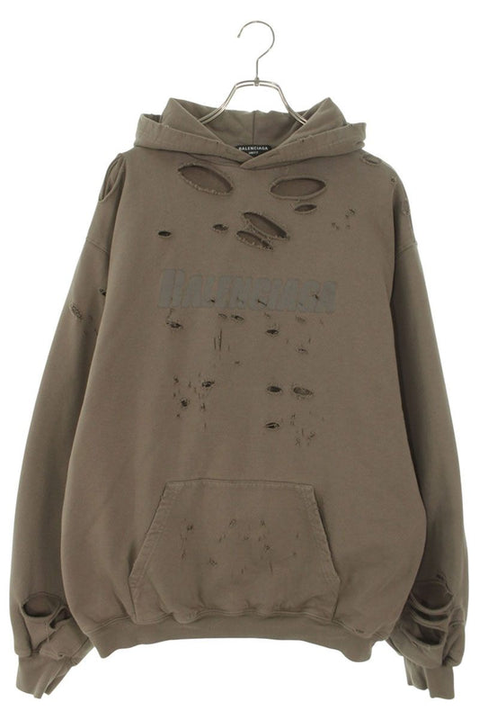 Balenciaga Pullover Hoodie Brown Size XXS