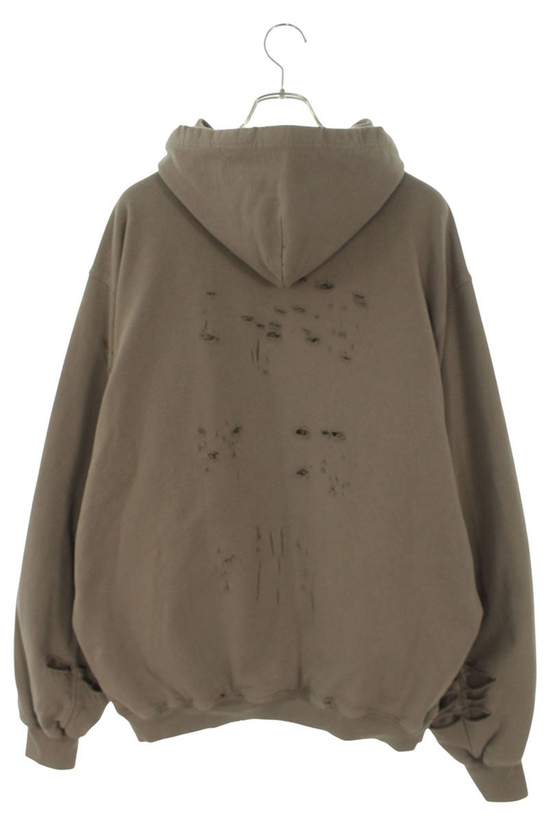 Balenciaga Pullover Hoodie Brown Size XXS