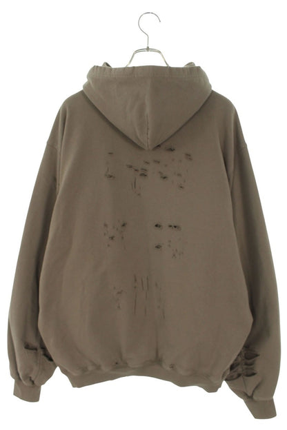 Balenciaga Pullover Hoodie Brown Size XXS