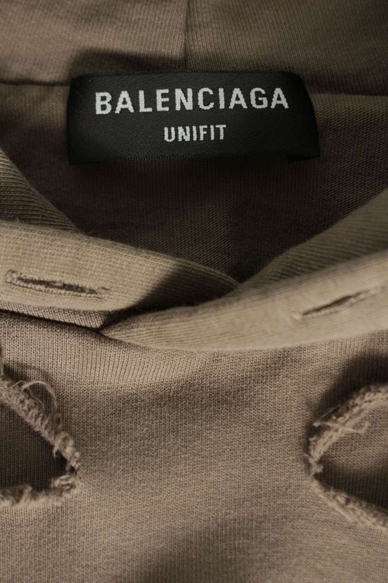 Balenciaga Pullover Hoodie Brown Size XXS