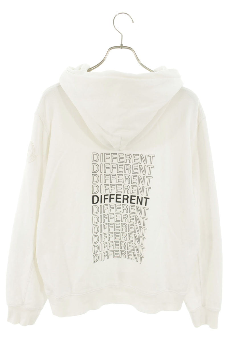 Moncler Patchwork Hoodie White Size M