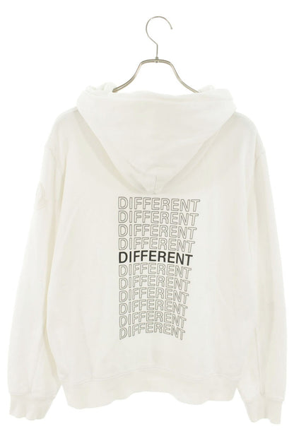 Moncler Patchwork Hoodie White Size M
