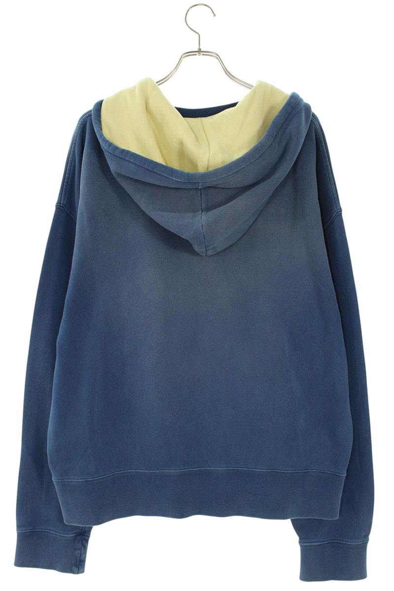 LOEWE Washed Cotton Hoodie Navy Size XXL