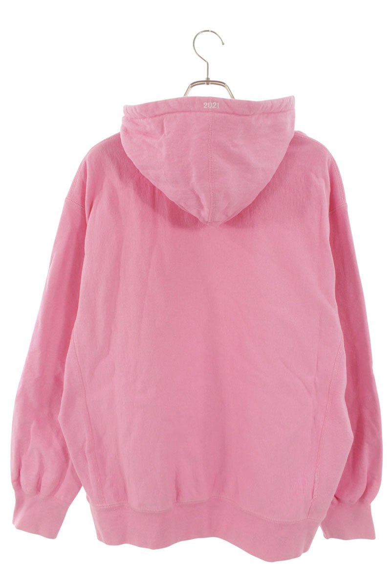 Supreme 21AW Box Logo Hooded Sweatshirt Pink Size L