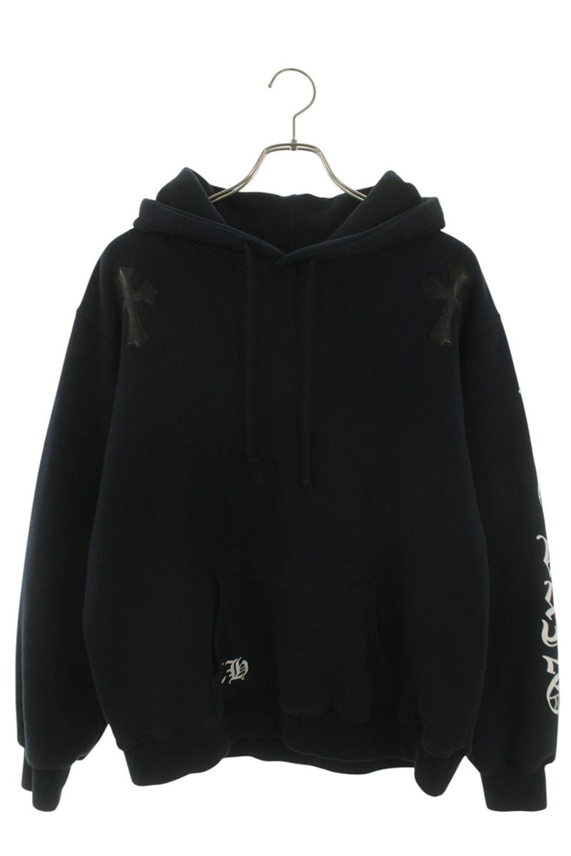 Chrome Hearts SWTSHRT HD PLVR Cross Patch Hoodie Size M