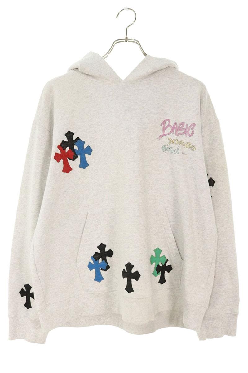 Chrome Hearts MATTY BOY Print Cross Patch Hoodie Size XL