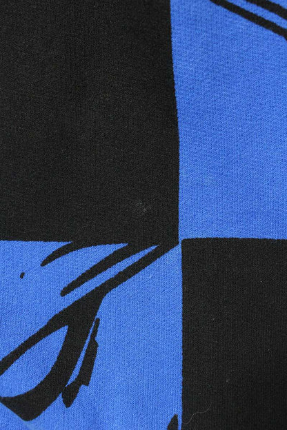 ANTI PROMO MATTY BOY Print Hoodie Blue Size XL