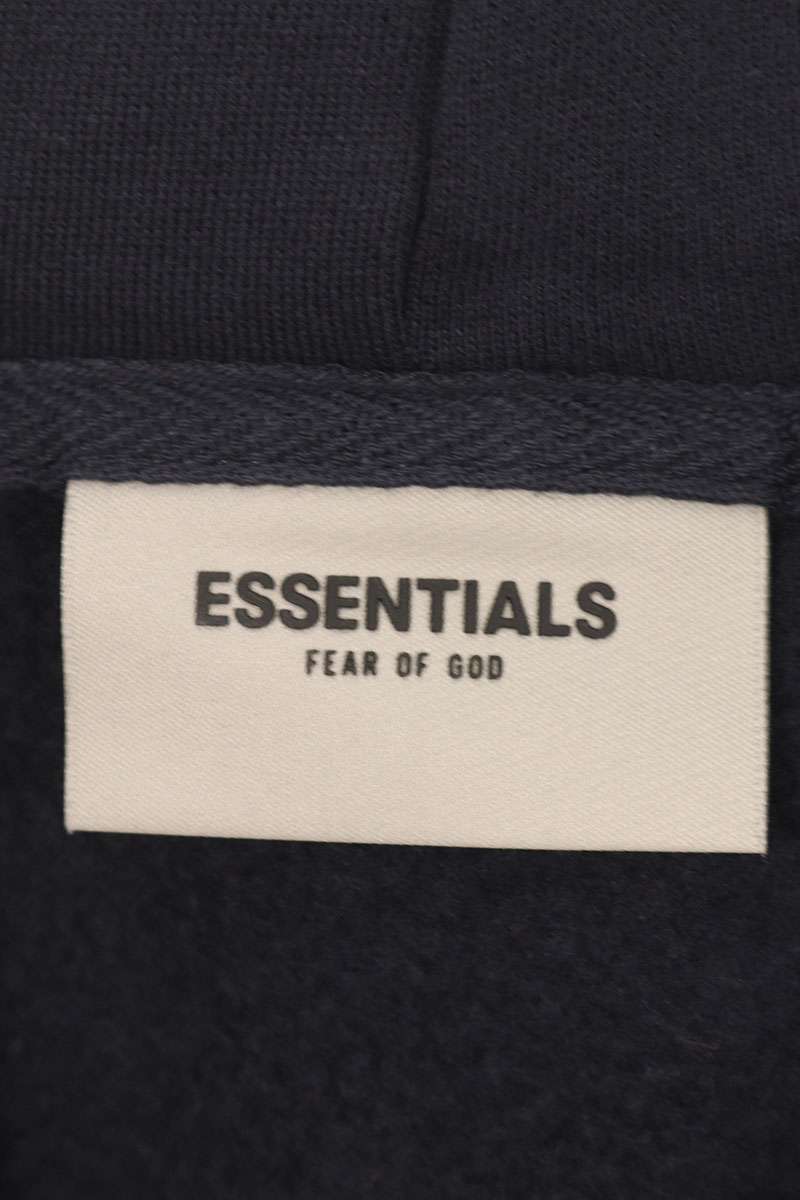 FOG ESSENTIALS Logo Pullover Hoodie Blue Size XL