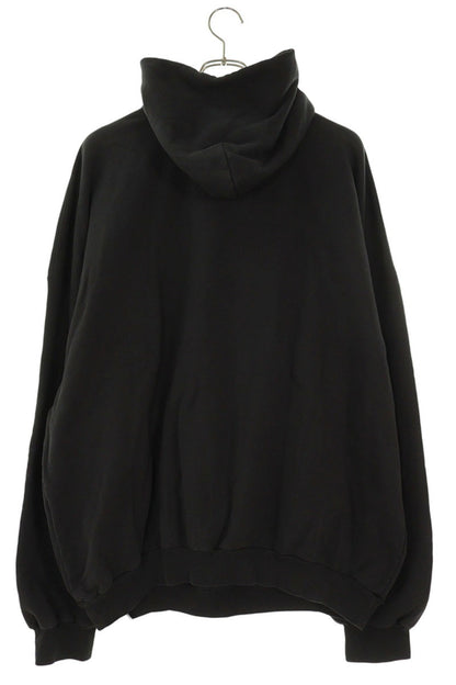 Balenciaga 24AW Vintage Logo Print Hoodie Black Size XS