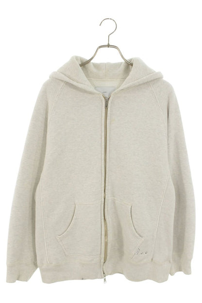 SUGARHILL 21AW Cotton Double Zip Up Hoodie Lt Gray Size S