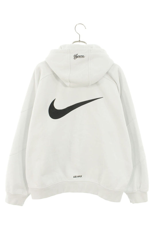 Supreme x Nike 25SS zip Up Hooded Sweatshirt White Size L