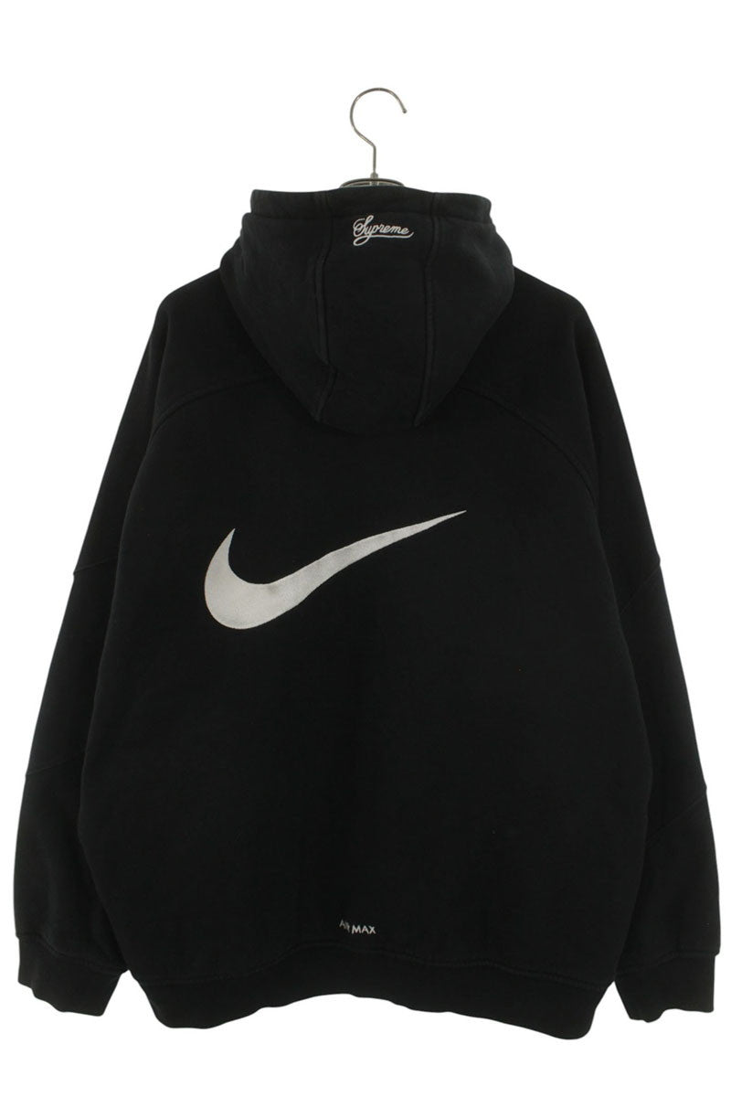 Supreme x Nike 25SS zip Up Hooded Sweatshirt Black Size XL