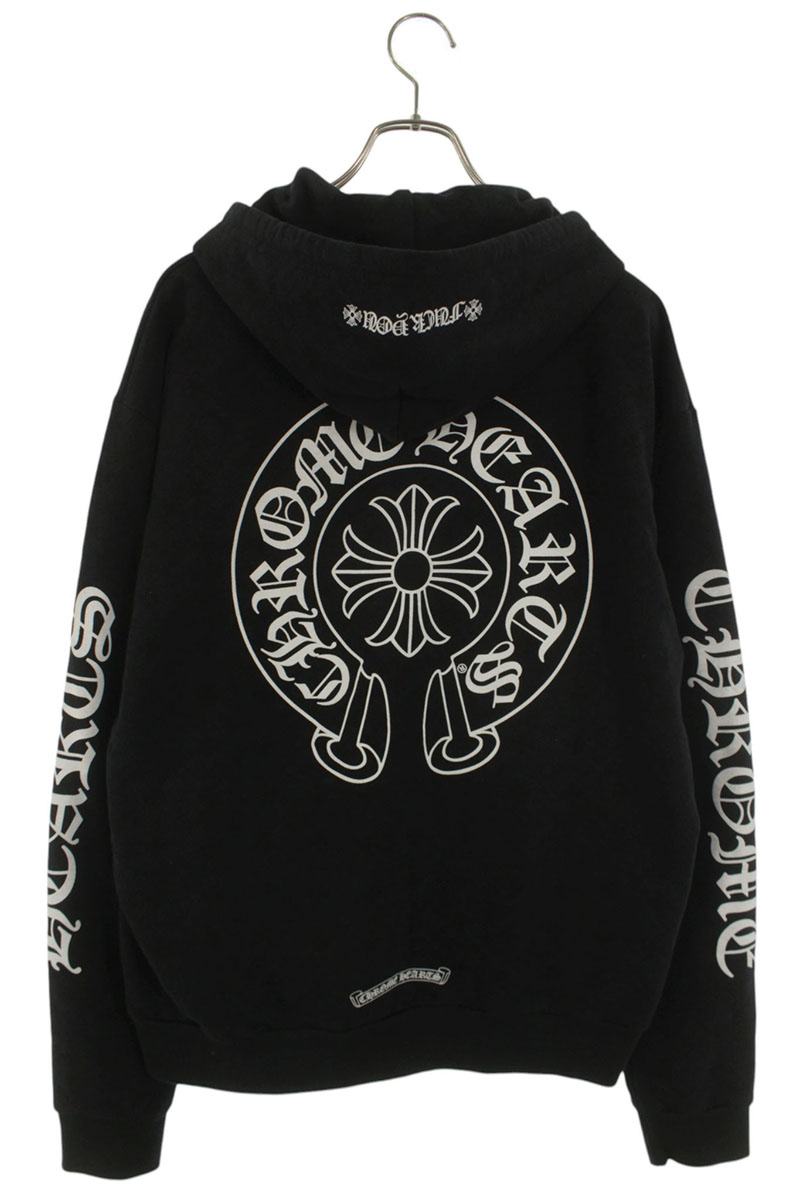 Chrome Hearts SWTSHRT HD ZIP CH+ Back Horseshoe Size S