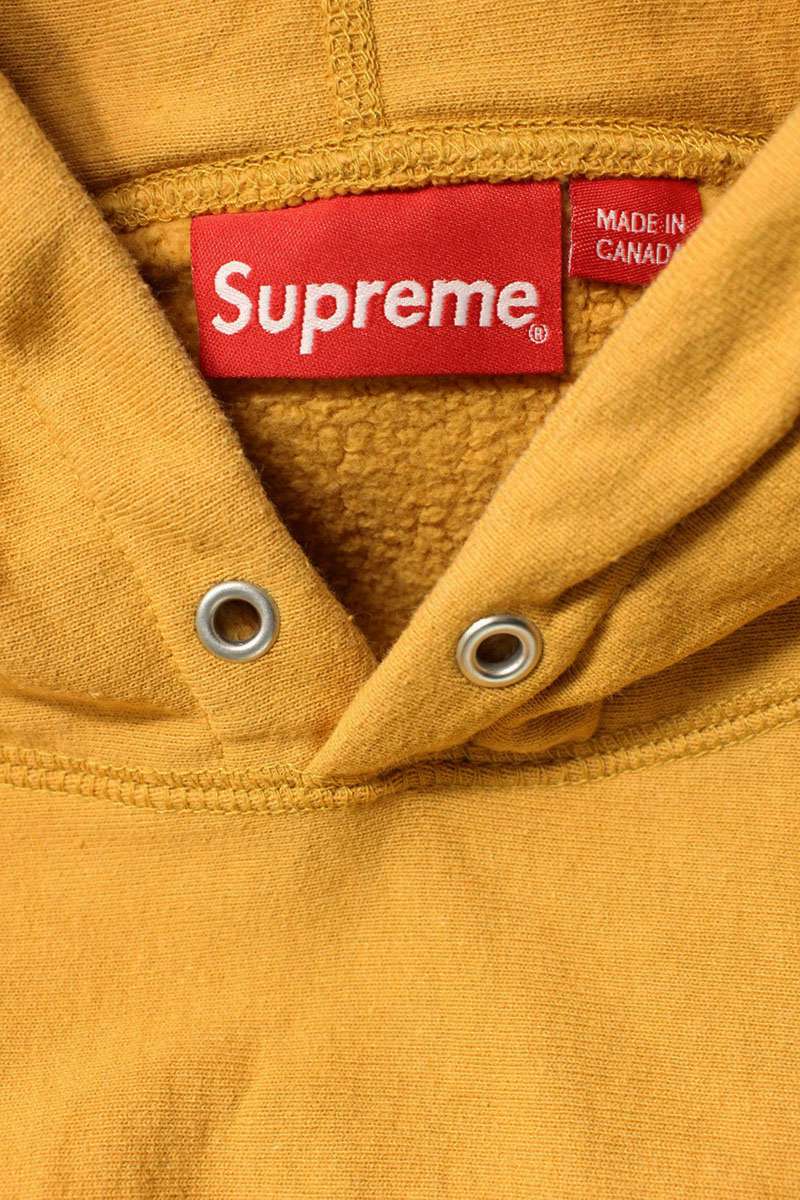 Supreme 21AW Arabic Logo Hooded Sweatshirts Yellow Size M