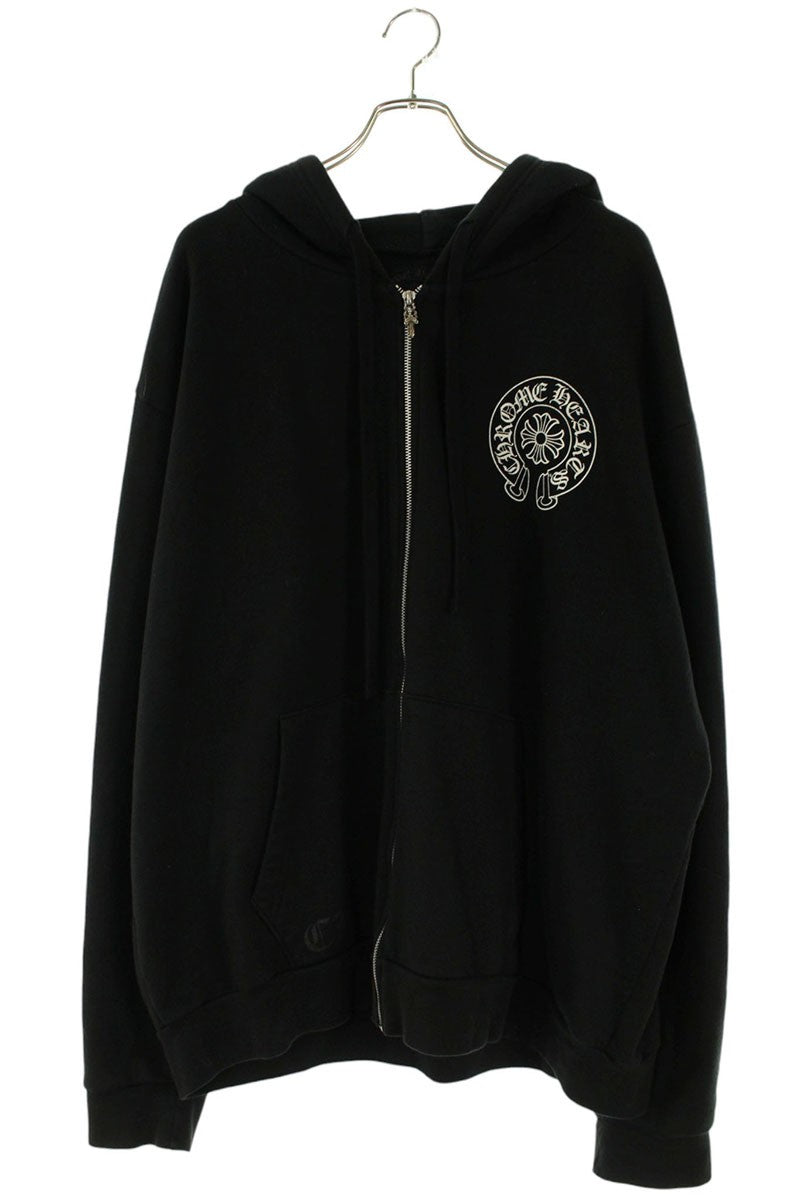 Chrome Hearts SWTSHRT HD ZIP Malibu Back Horseshoe Size XL