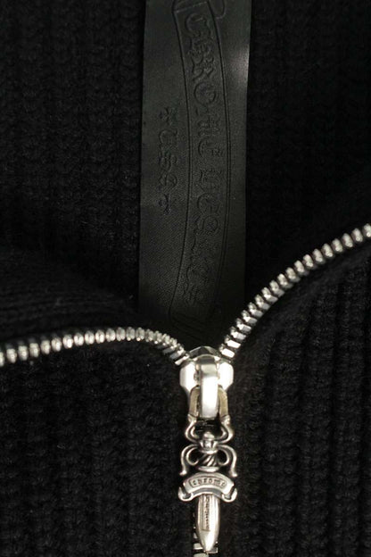Chrome Hearts Cashmere Cross Patch Zip-Up Hoodie Size XXL