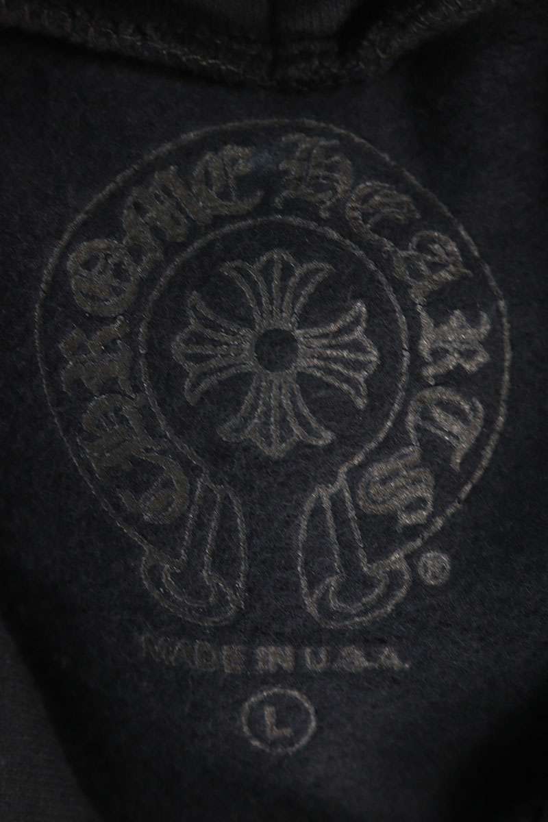 Chrome Hearts SWTSHRT HD PLVR Sleeve Logo Hoodie Size L
