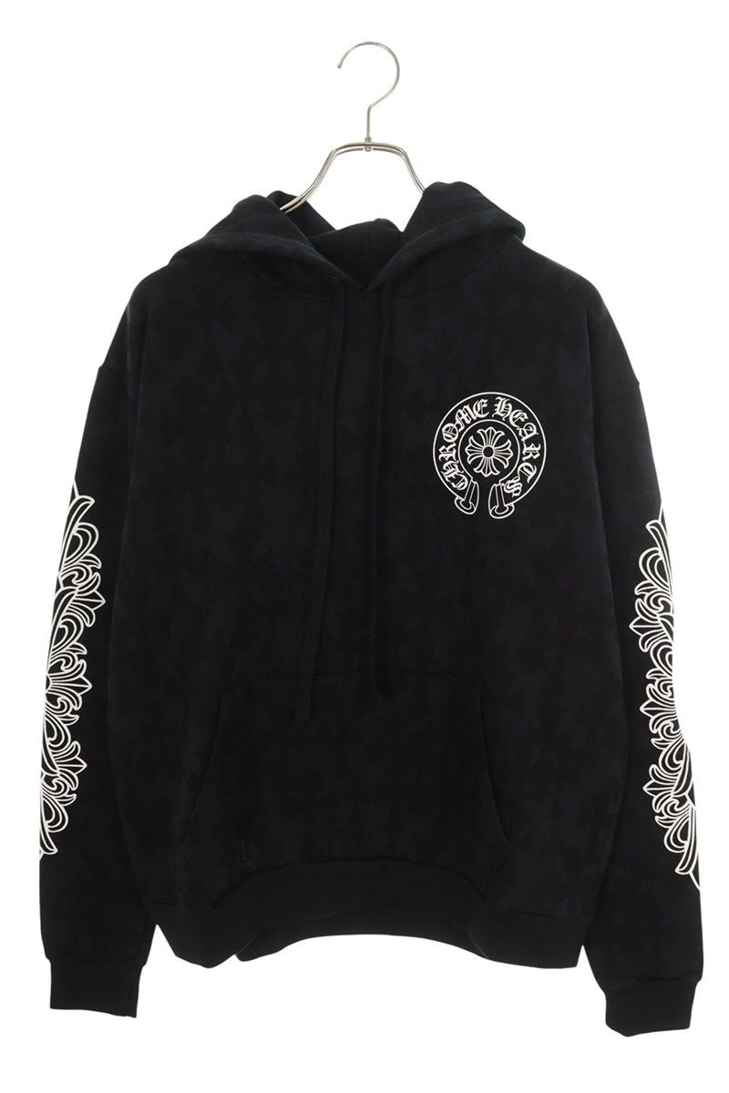 Chrome Hearts Cemetery Cross Floral Pullover Hoodie Size S