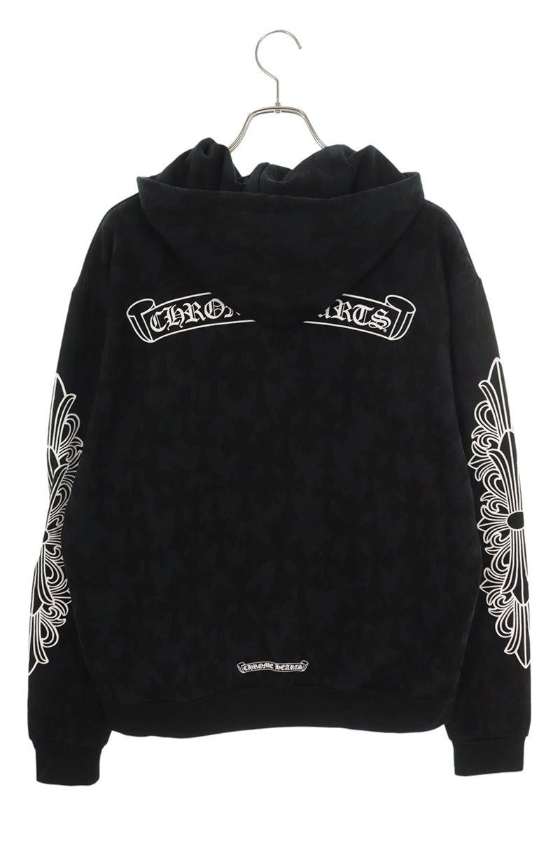 Chrome Hearts Cemetery Cross Floral Pullover Hoodie Size S