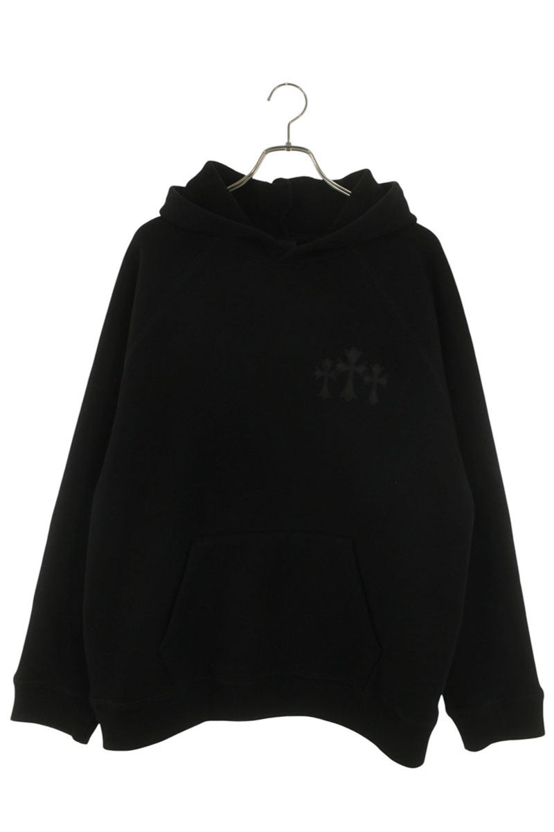Chrome Hearts CH Logo Embroidered Hoodie Black Size XL