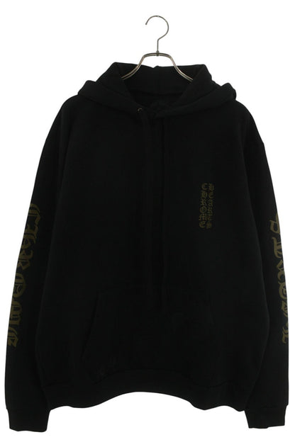 Chrome Hearts Sleeve Logo Print Hoodie Black/Khaki Size L