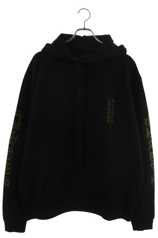 Chrome Hearts Sleeve Logo Print Hoodie Black/Khaki Size L