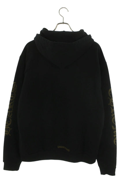 Chrome Hearts Sleeve Logo Print Hoodie Black/Khaki Size L