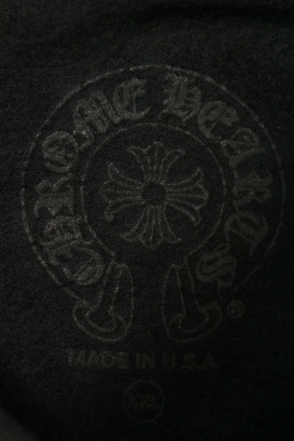 Chrome Hearts Back Scroll Label Hoodie Black/White Size XXL