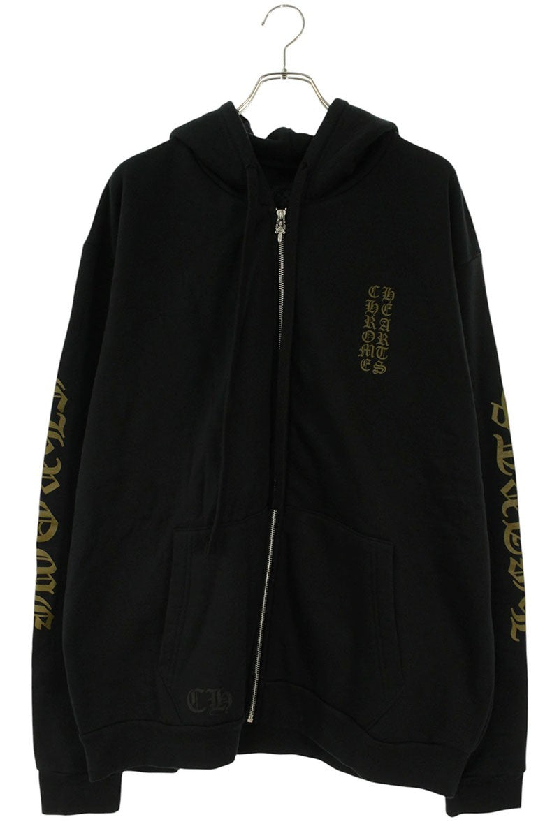 Chrome Hearts Arm Logo Print Zip Hoodie Multi Size XL