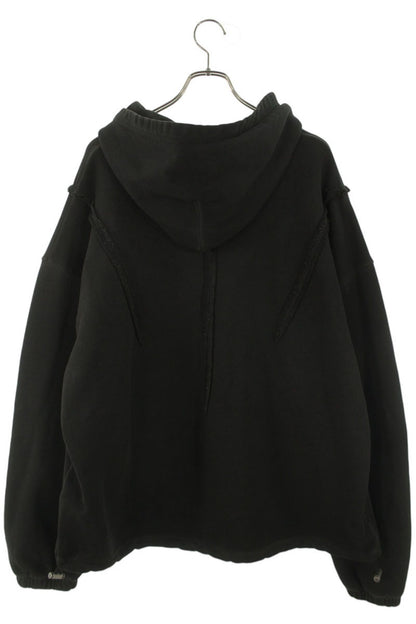 DIESEL x THUG CLUB Logo Patch Pullover Hoodie Black Size M