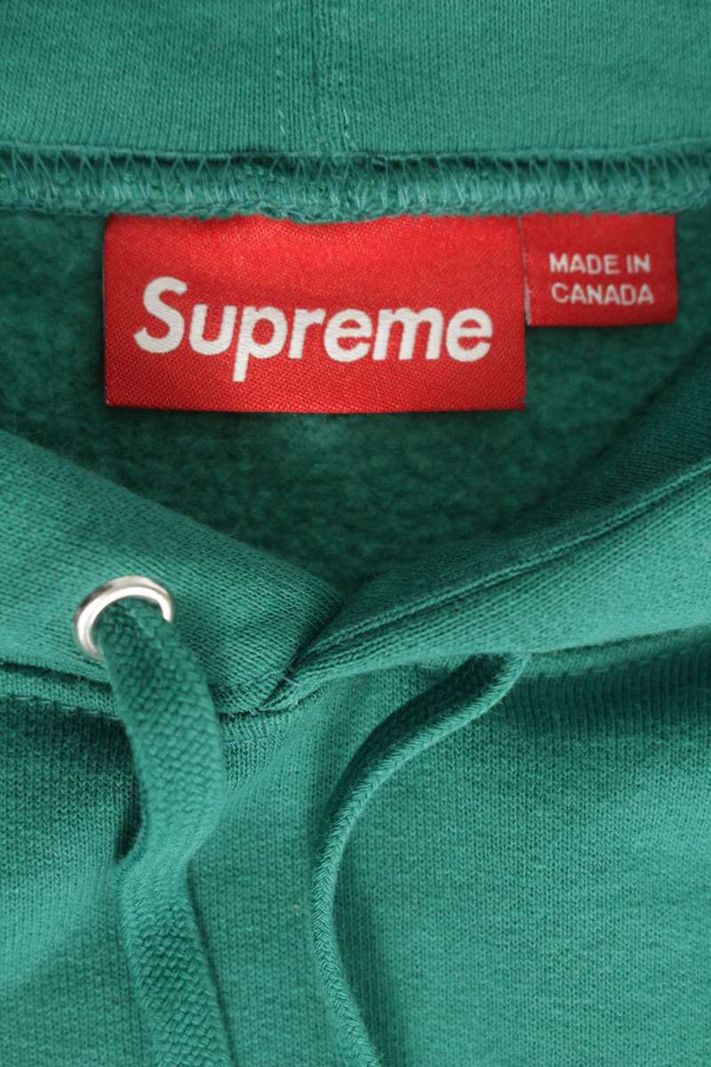 Supreme 24AW Small Box Logo Hooded Sweatshirt Green Size M