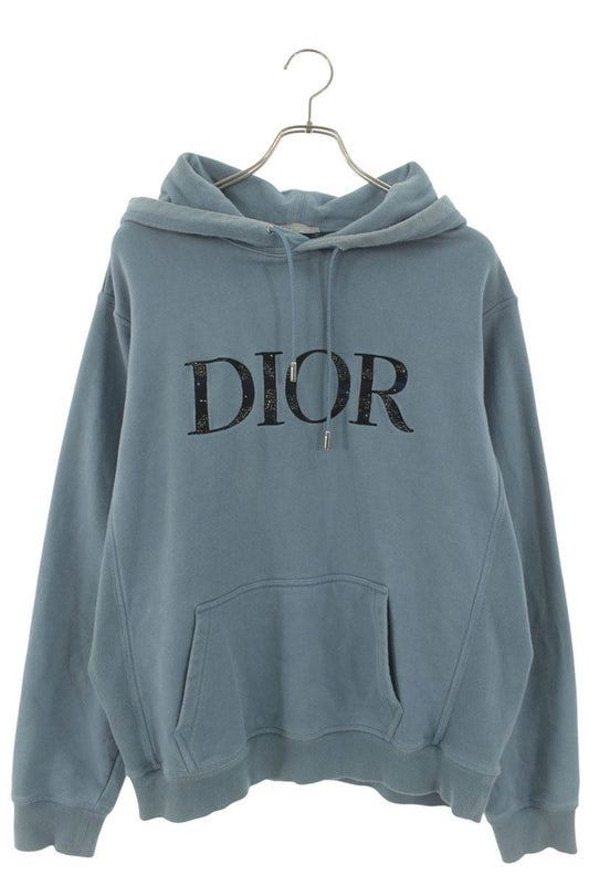 DIOR x Peter Doig Logo Embroidered Pullover Hoodie Size XL