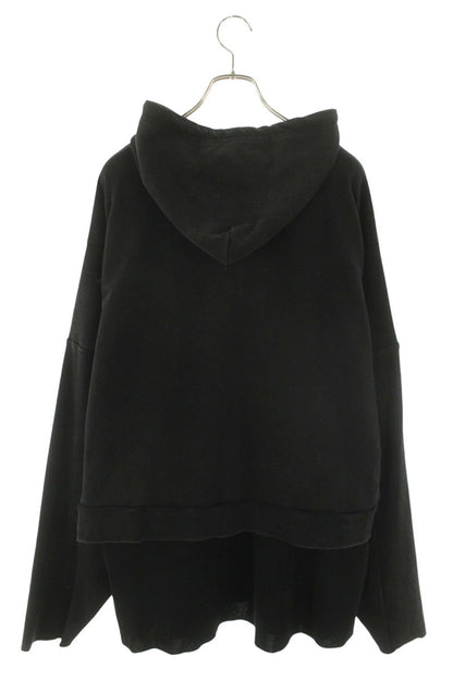 ARNODEFRANCE CROPPED HOODIE OVERLAPPED Black Size S
