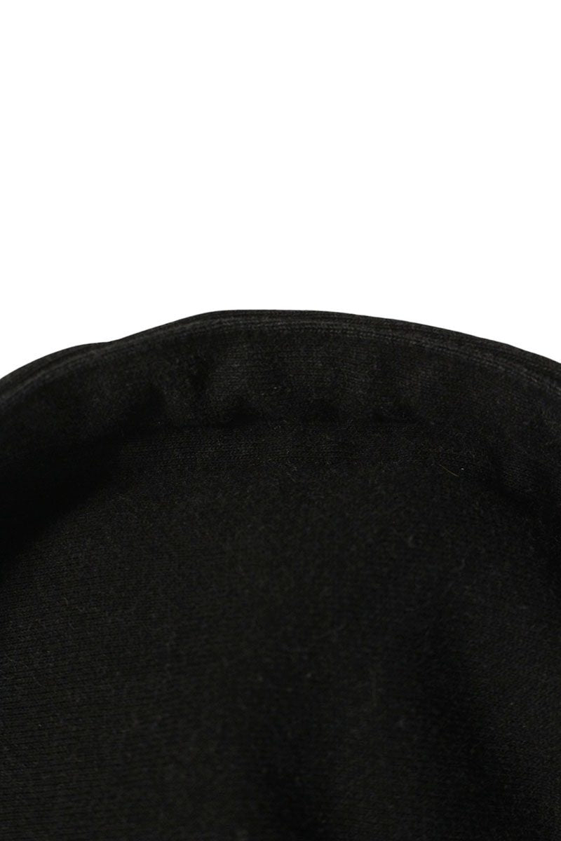 ARNODEFRANCE CROPPED HOODIE OVERLAPPED Black Size S