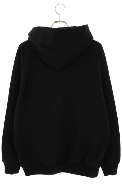COMOLI Pullover Hoodie Black Cotton Size L
