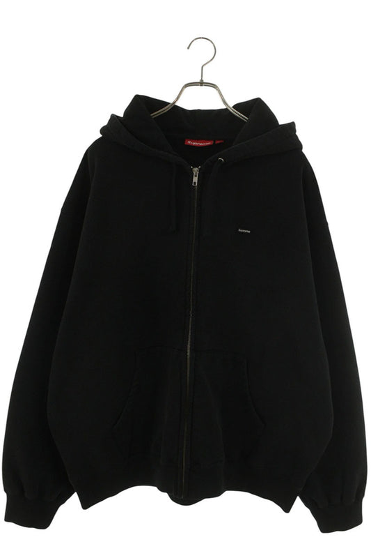 Supreme Small Box Zip Up Hooded Sweatshirt Black Size XL
