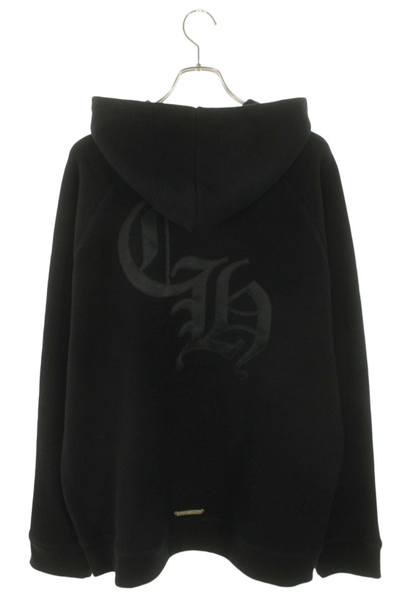Chrome Hearts Back CH Logo Cross Embroidered Hoodie Size XXL