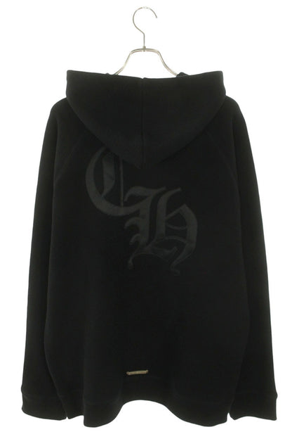 Chrome Hearts Back CH Logo Cross Embroidered Hoodie Size XXL